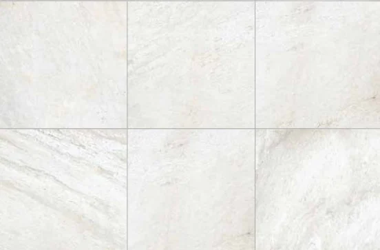 Crystal White porcelain paver sample, Quartzite Series